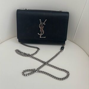 Authentic Yves Saint Laurent black handbag.